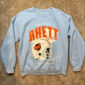 Thomas Rhett Home Team Tour 2023 Blue Sweatshirt Country Music Size Medium